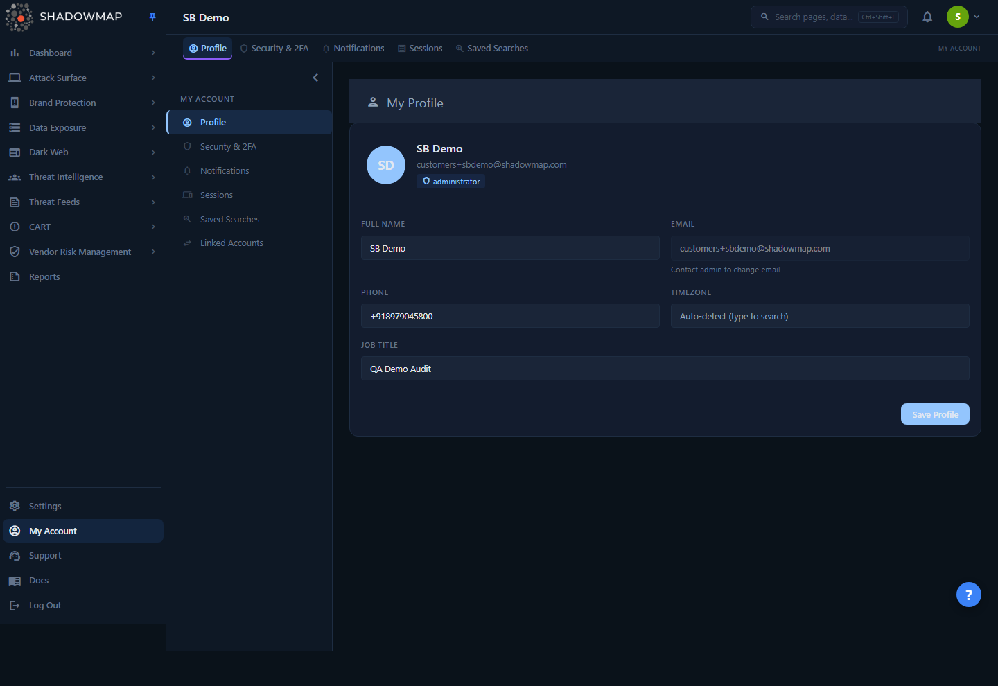 My Profile