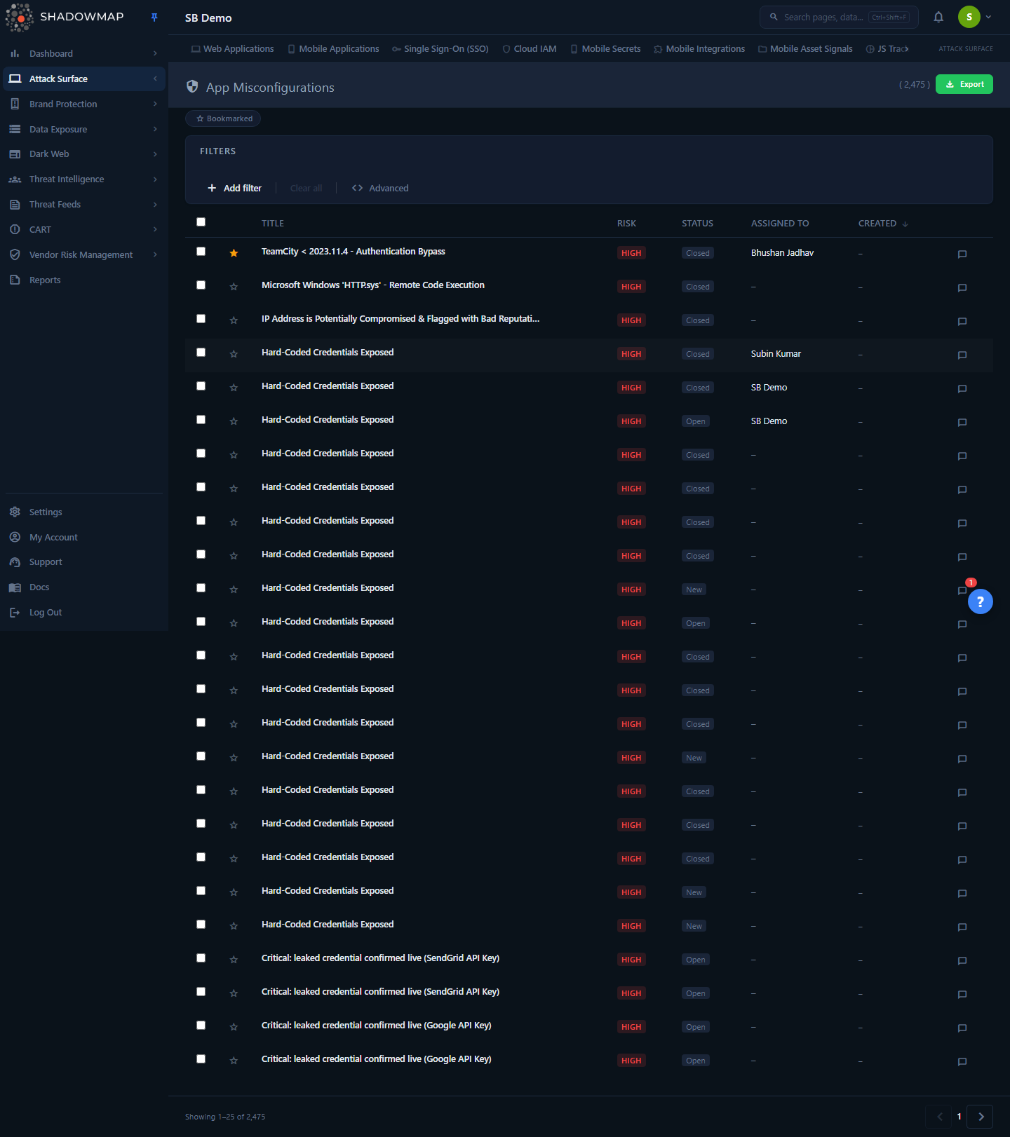 App Misconfigurations