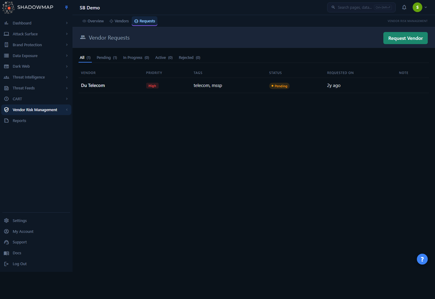 Vendor Requests