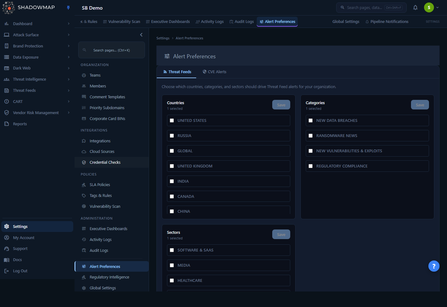 Alert Preferences