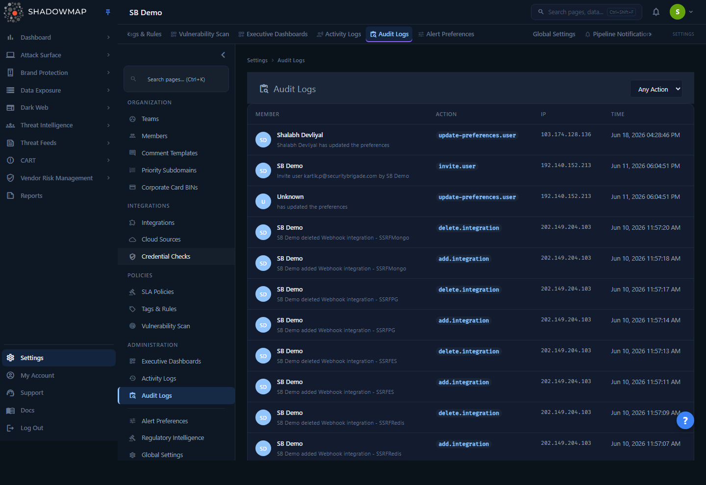 Audit Logs